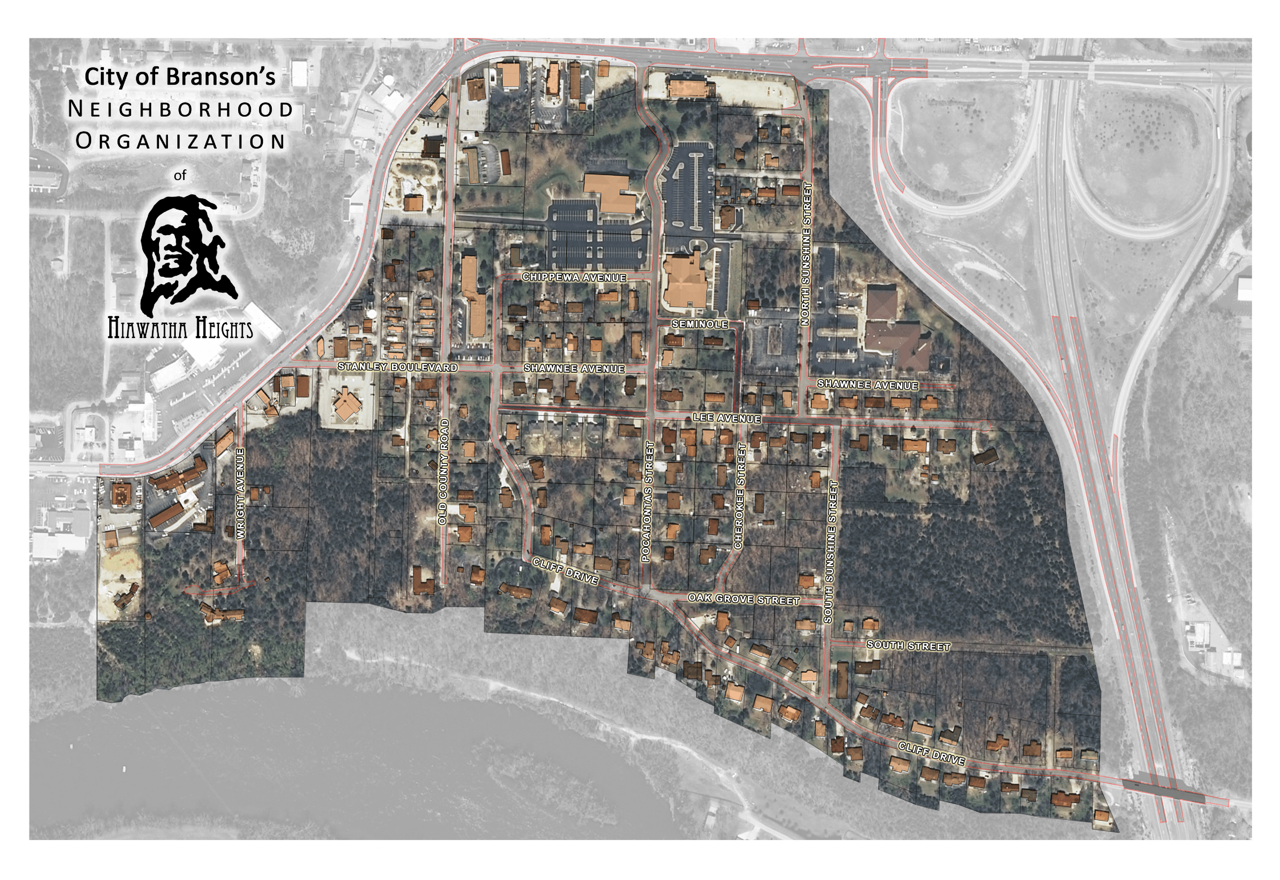 Hiawatha Heights Map