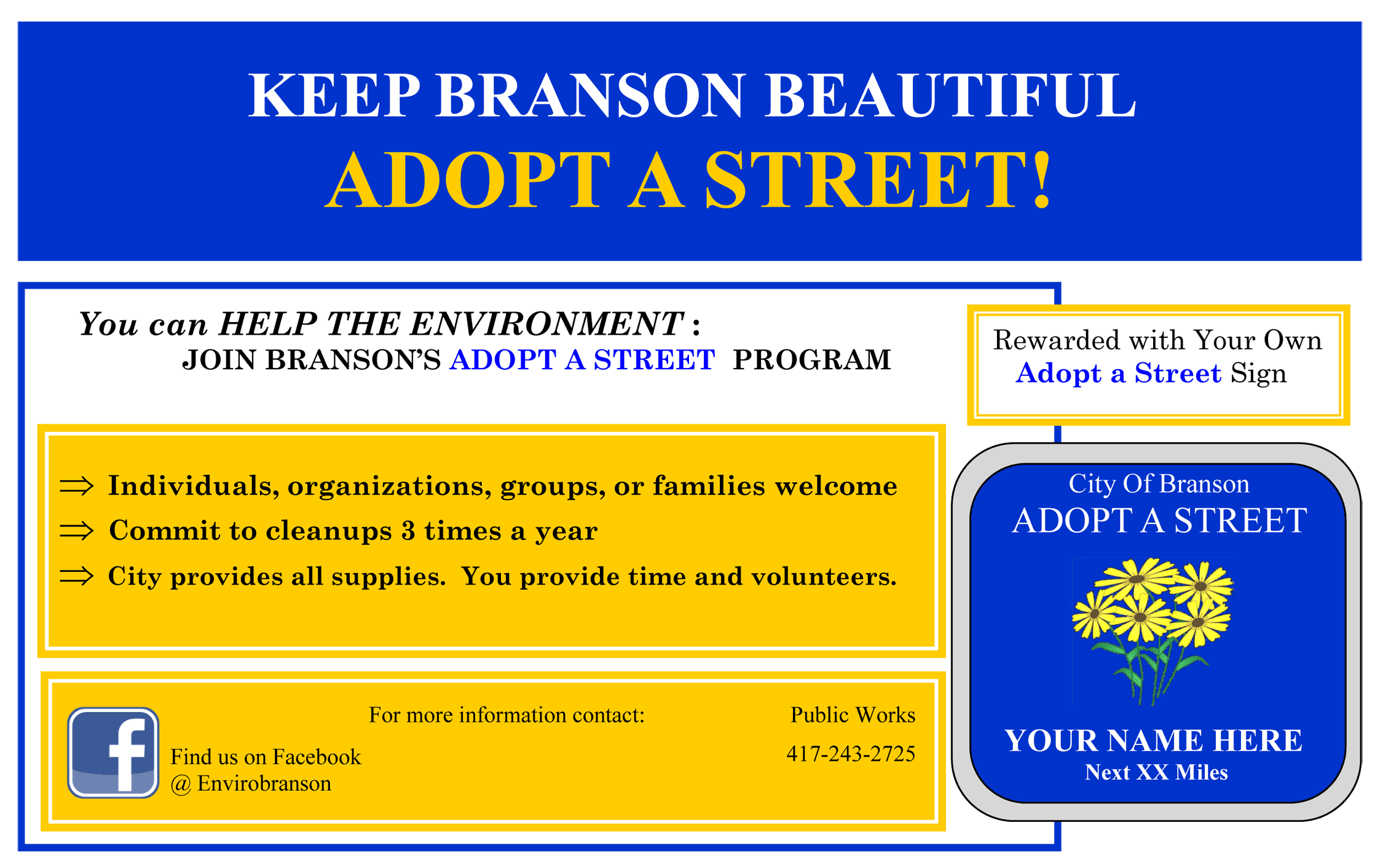 Adopt a Street